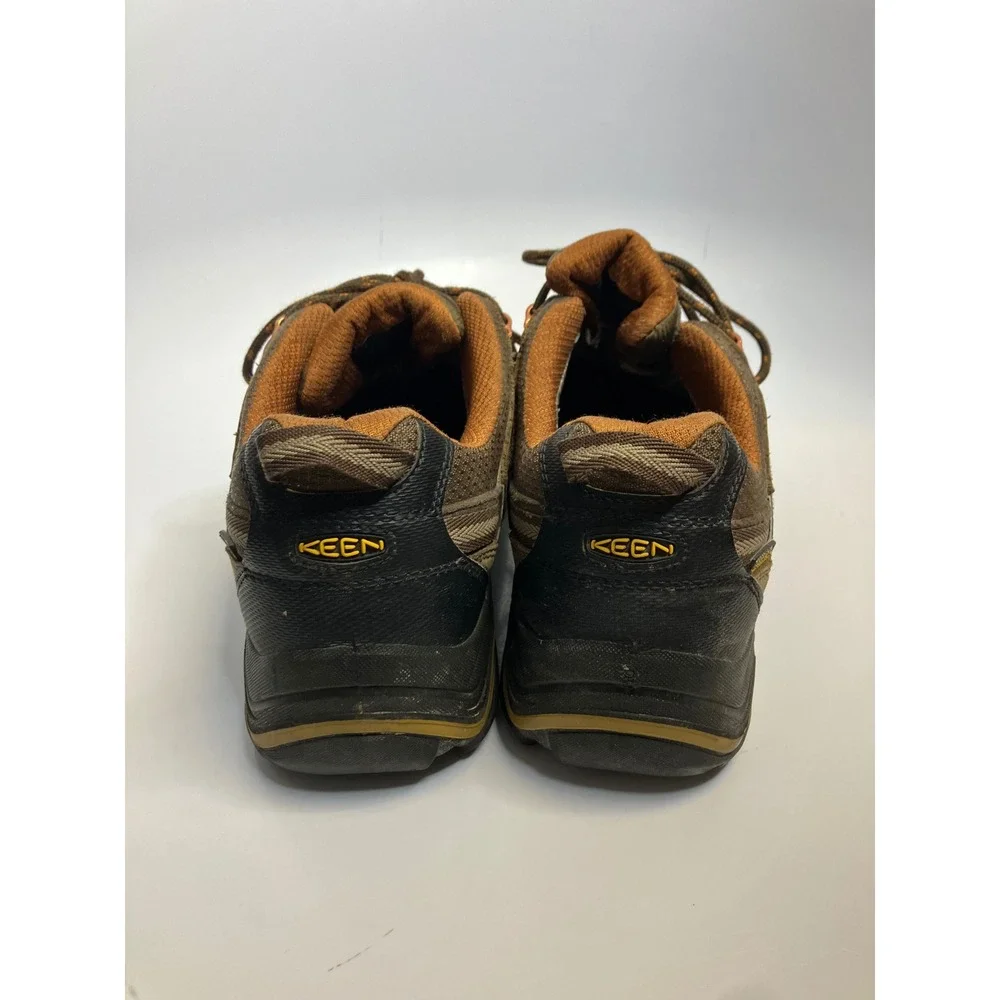 KEEN Durand Hiking Shoes Mens 11 Brown Good American Built Low Top Leather Trail